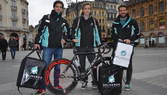 La jeune équipe Deliveroo de Lille